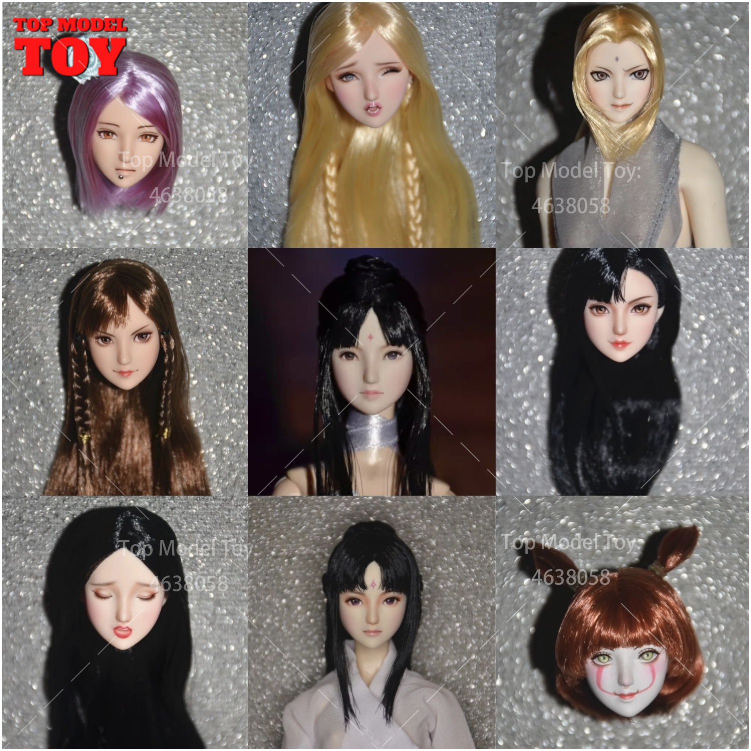 Beauty Real Makeup - Customization 1/6 Beauty Obitsu27 Head Anime