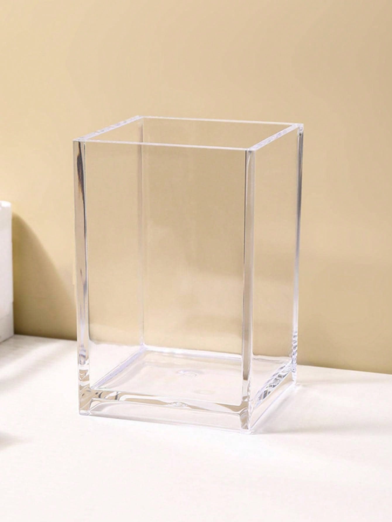 Beauty Makeup School - 1pc Plastic Transparent Storage Box, Multi-Functional