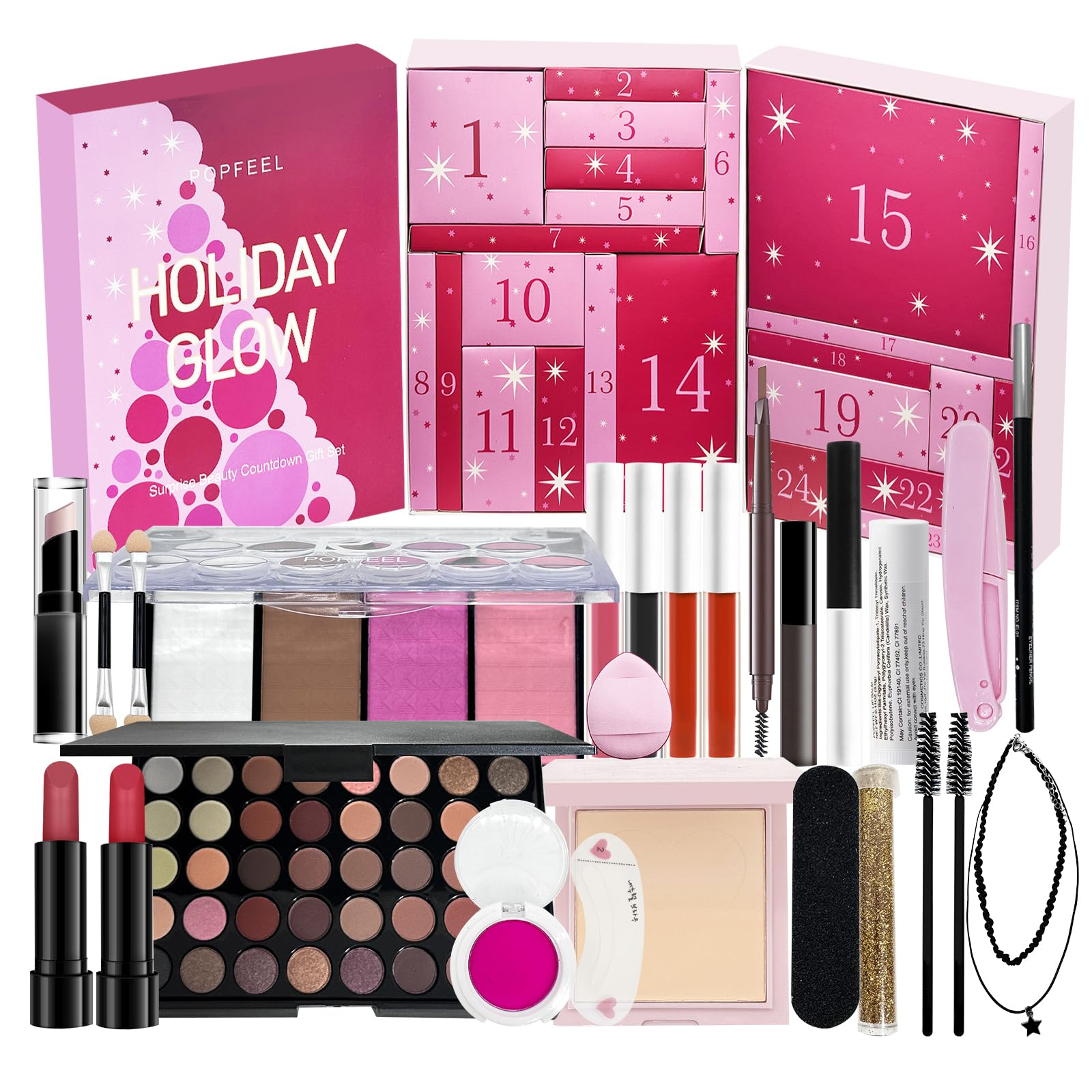 Beauty Makeup Advent Calendar 2025 - 2025 Christmas Countdown Makeup Set Lipstick