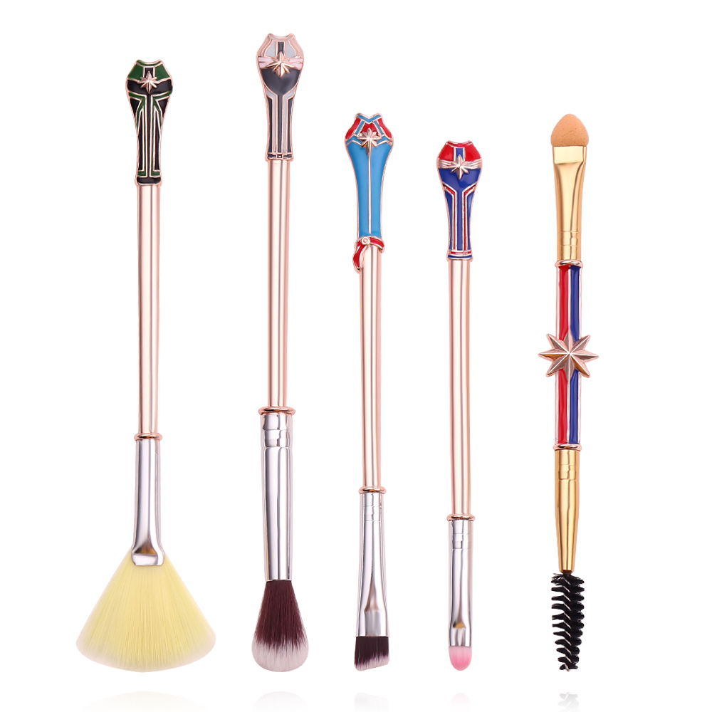 Beauty Y Makeup - 5pcs/set Avengers Captain Makeup Brush Cosplay