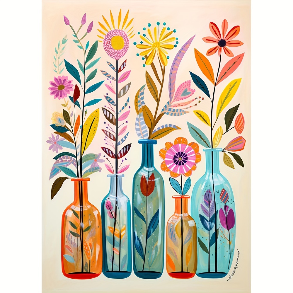 Beauty Makeup Design - Diamond Painting Featuring a Beautiful Bottle