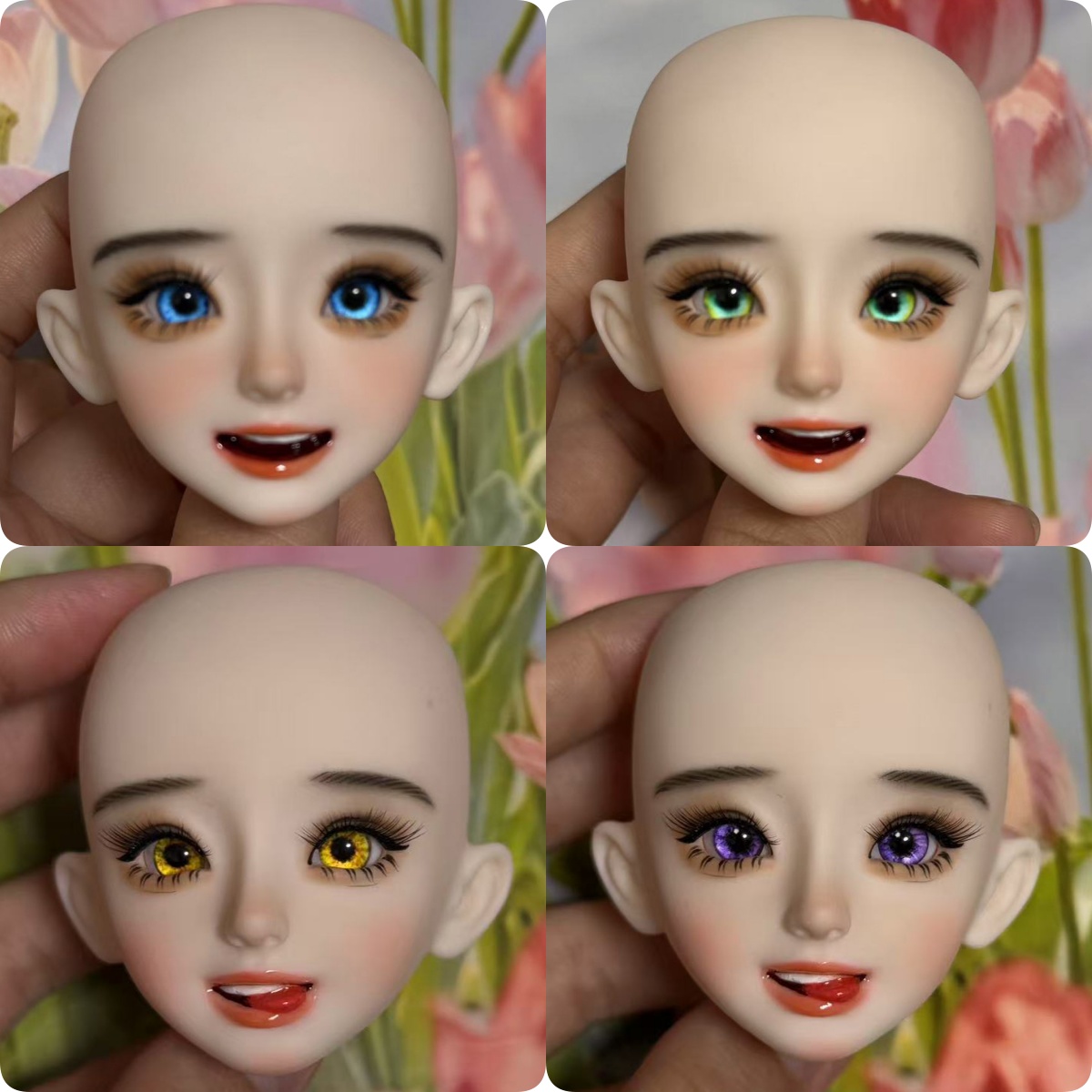 Beauty Makeup Kids - Smiling Face Handmade Makeup Dolls Head