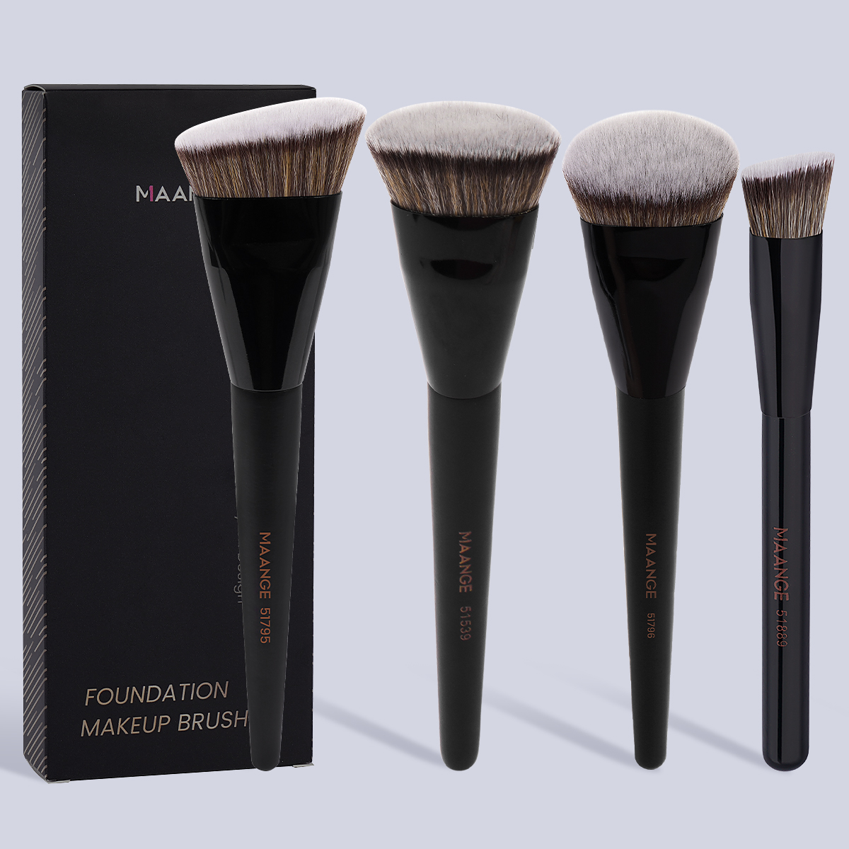 Huda Beauty Makeup Brush Set - MAANGE 4pcs Main Makeup Brushes Set