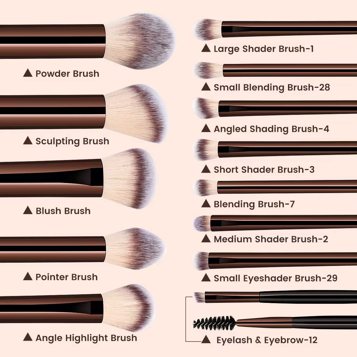 13PCS Makeup Brush Set Foundat - Huda Beauty Makeup Brush Set review and price