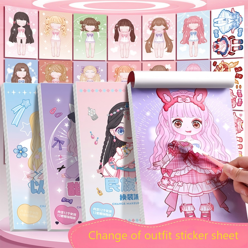 Super Cute Dress Up Stickers f - Beauty Makeup Kids review and price