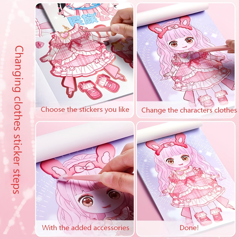 Super Cute Dress Up Stickers f - Beauty Makeup Kids review and price
