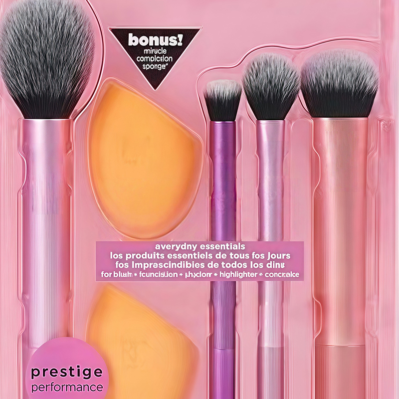 4PCS Gradient Pink-Purple Make - Huda Beauty Makeup Brush Set review and price
