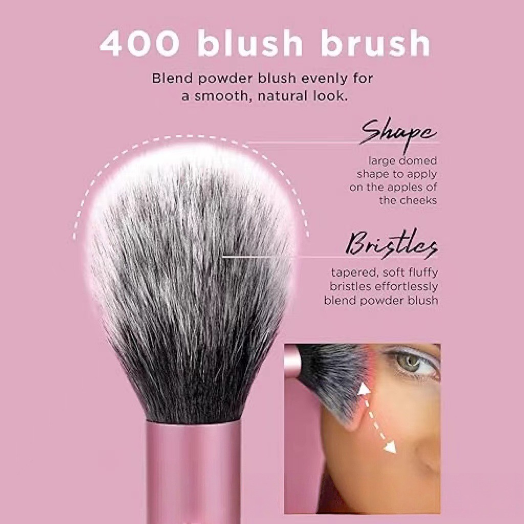 4PCS Gradient Pink-Purple Make - Huda Beauty Makeup Brush Set review and price