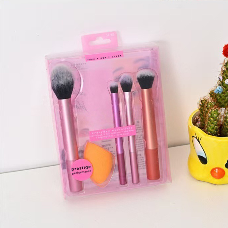 4PCS Gradient Pink-Purple Make - Huda Beauty Makeup Brush Set review and price