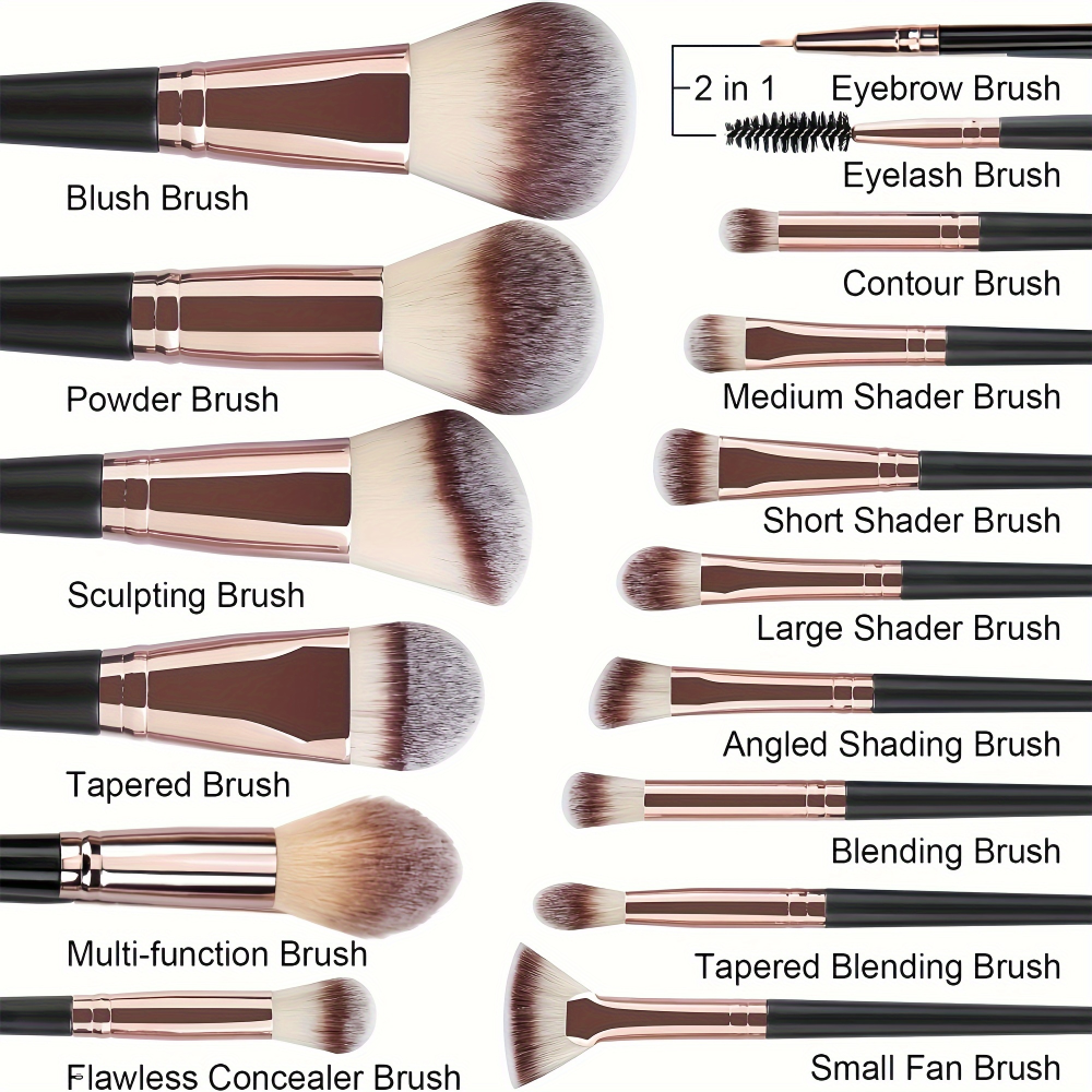 3-20PCS Professional Makeup Br - Huda Beauty Makeup Brush Set review and price