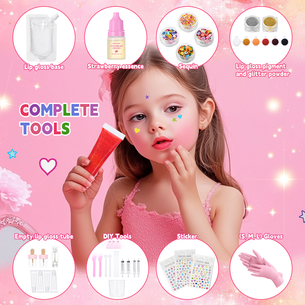 Lip Gloss Base Set Lip Gloss M - Beauty Makeup Kids review and price