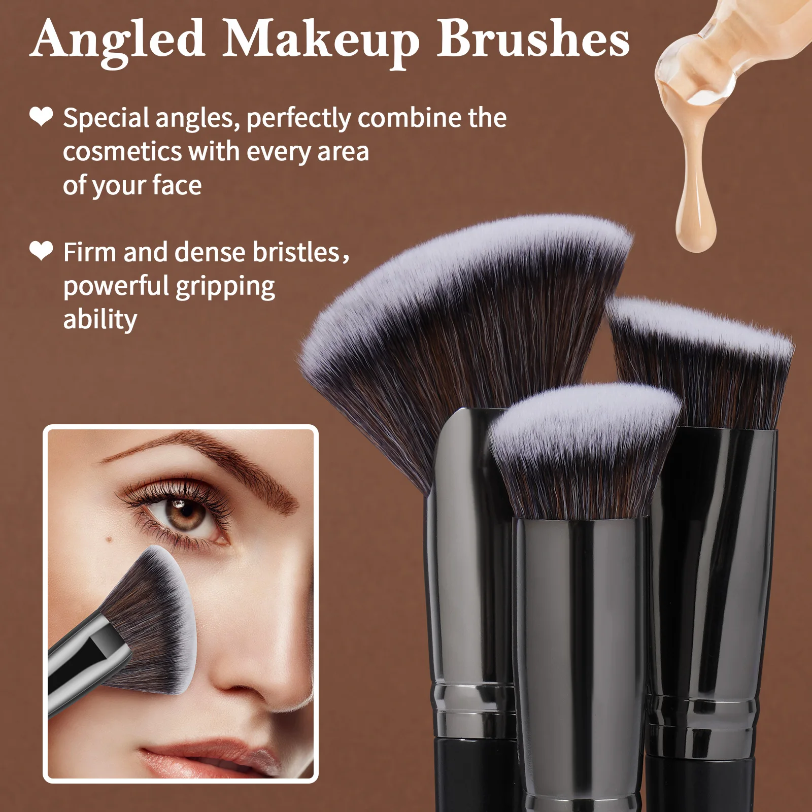 MAANGE Professional Gift Box 2 - Huda Beauty Makeup Brush Set review and price