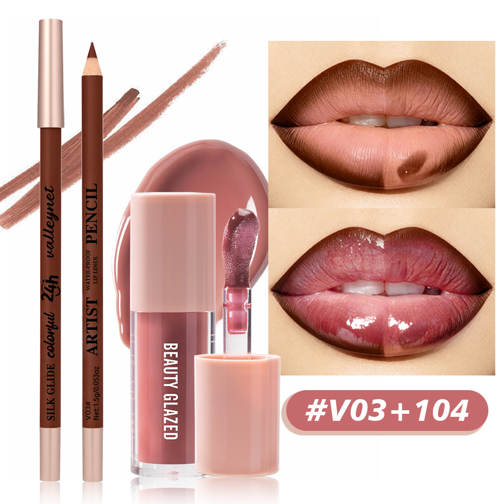2Pcs/Set Matte Velvet Lip Line - Beauty Makeup Tutorial review and price