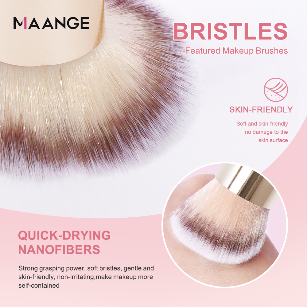 MAANGE Gift Box 4 Pieces Face  - Huda Beauty Makeup Brush Set review and price