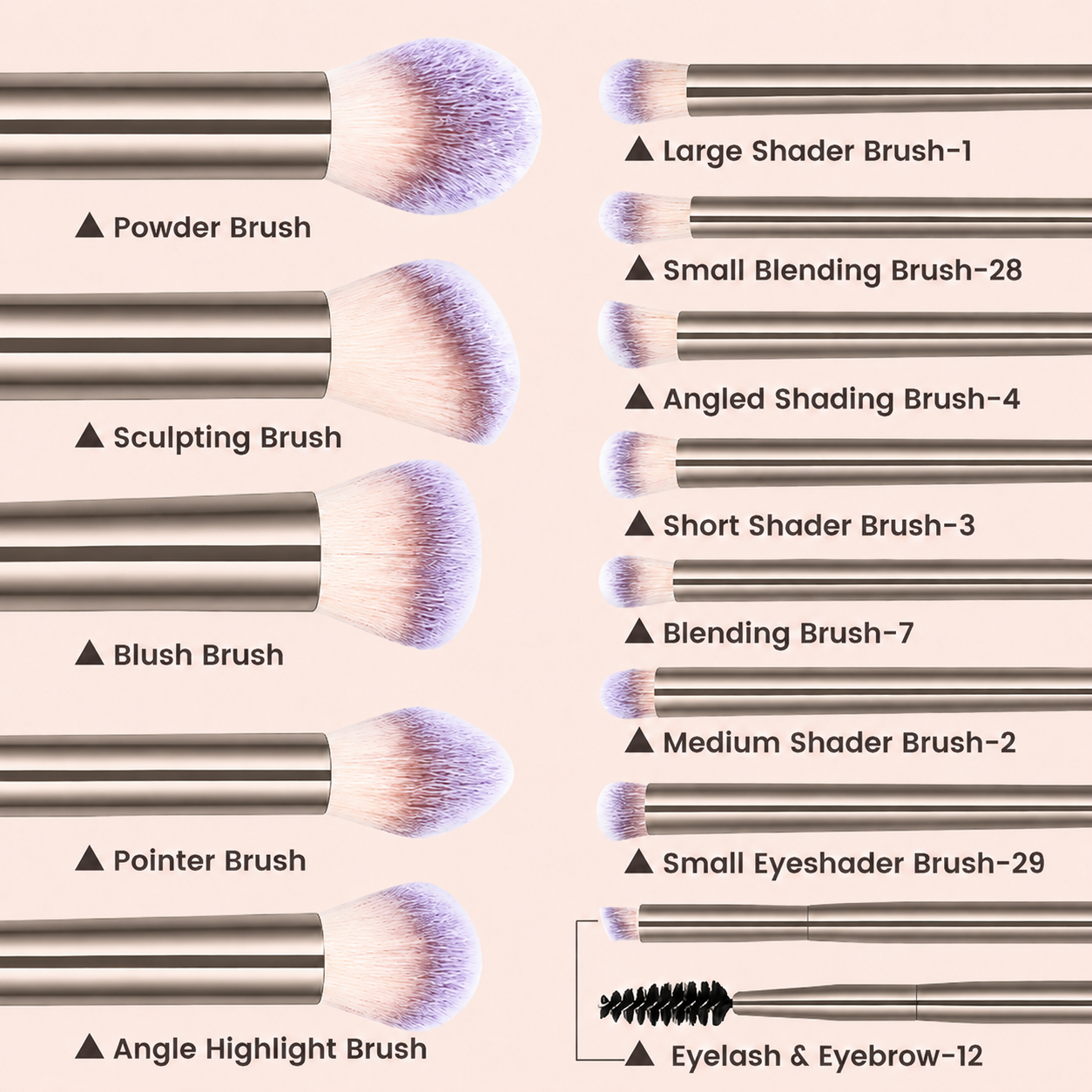 14PCS Makeup Brush Set Foundat - Huda Beauty Makeup Brush Set review and price