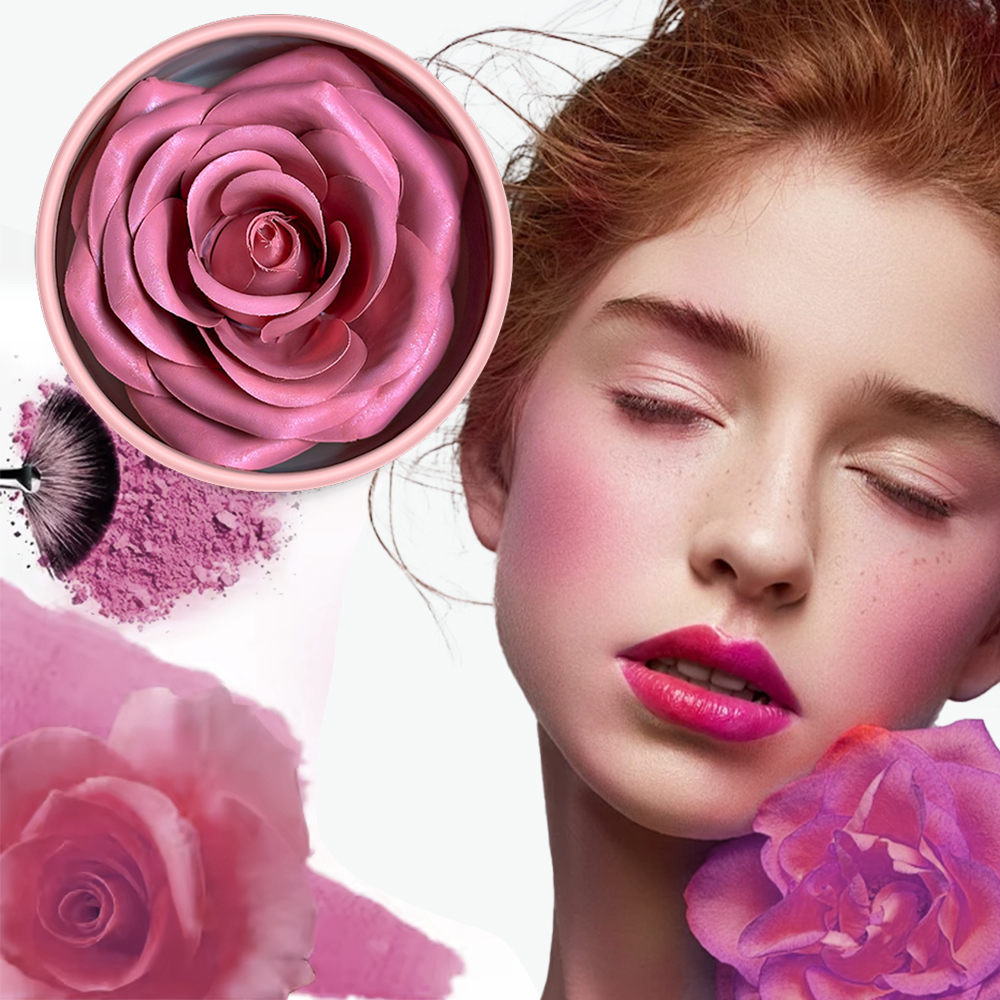 3D Petal Rose Makeup Blush 4 c - Beauty Real Makeup review and price
