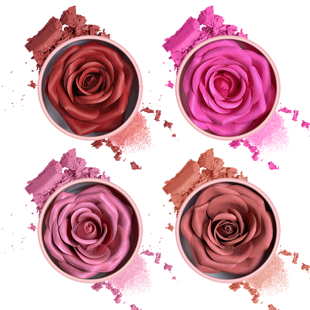 3D Petal Rose Makeup Blush 4 c - Beauty Real Makeup review and price