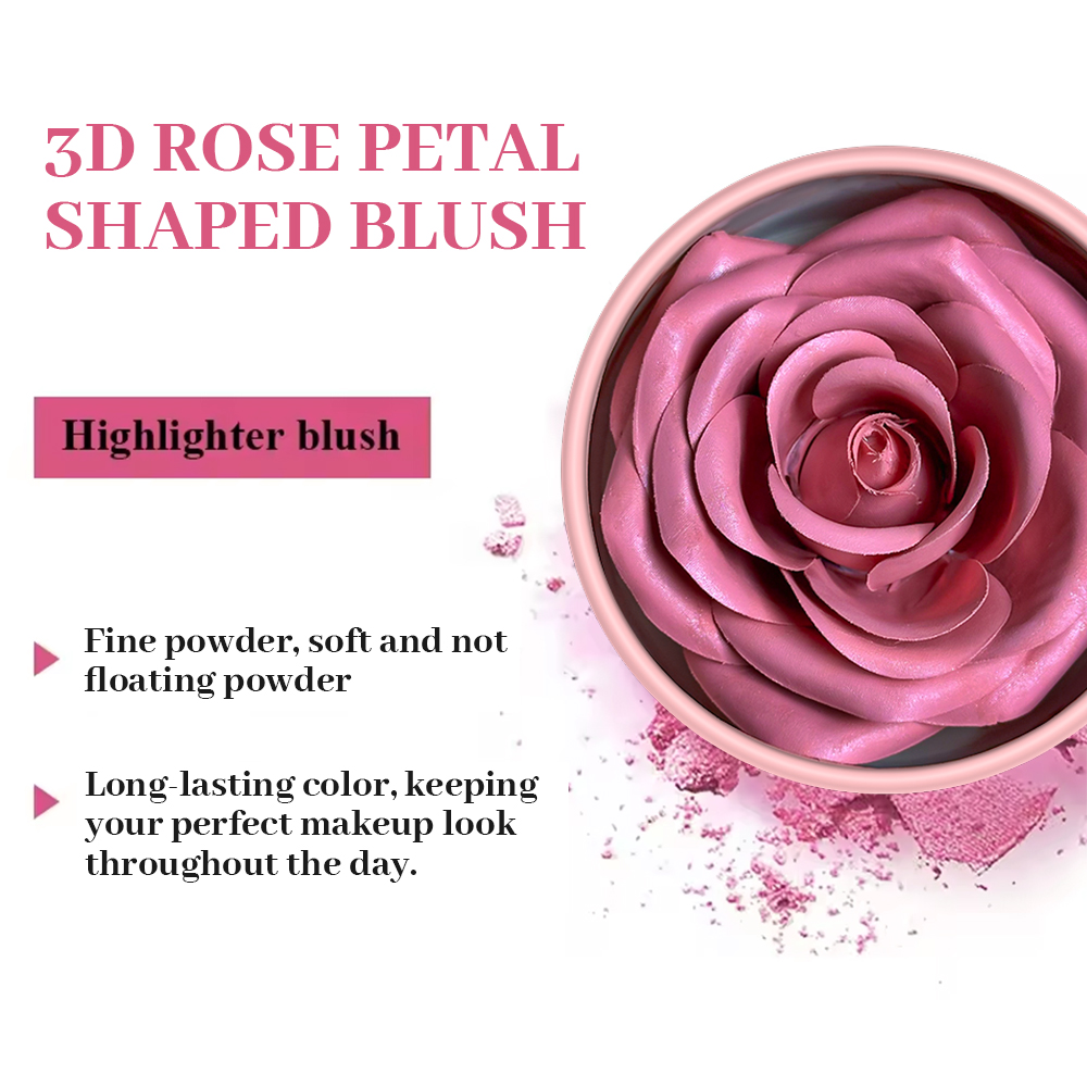 3D Petal Rose Makeup Blush 4 c - Beauty Real Makeup review and price