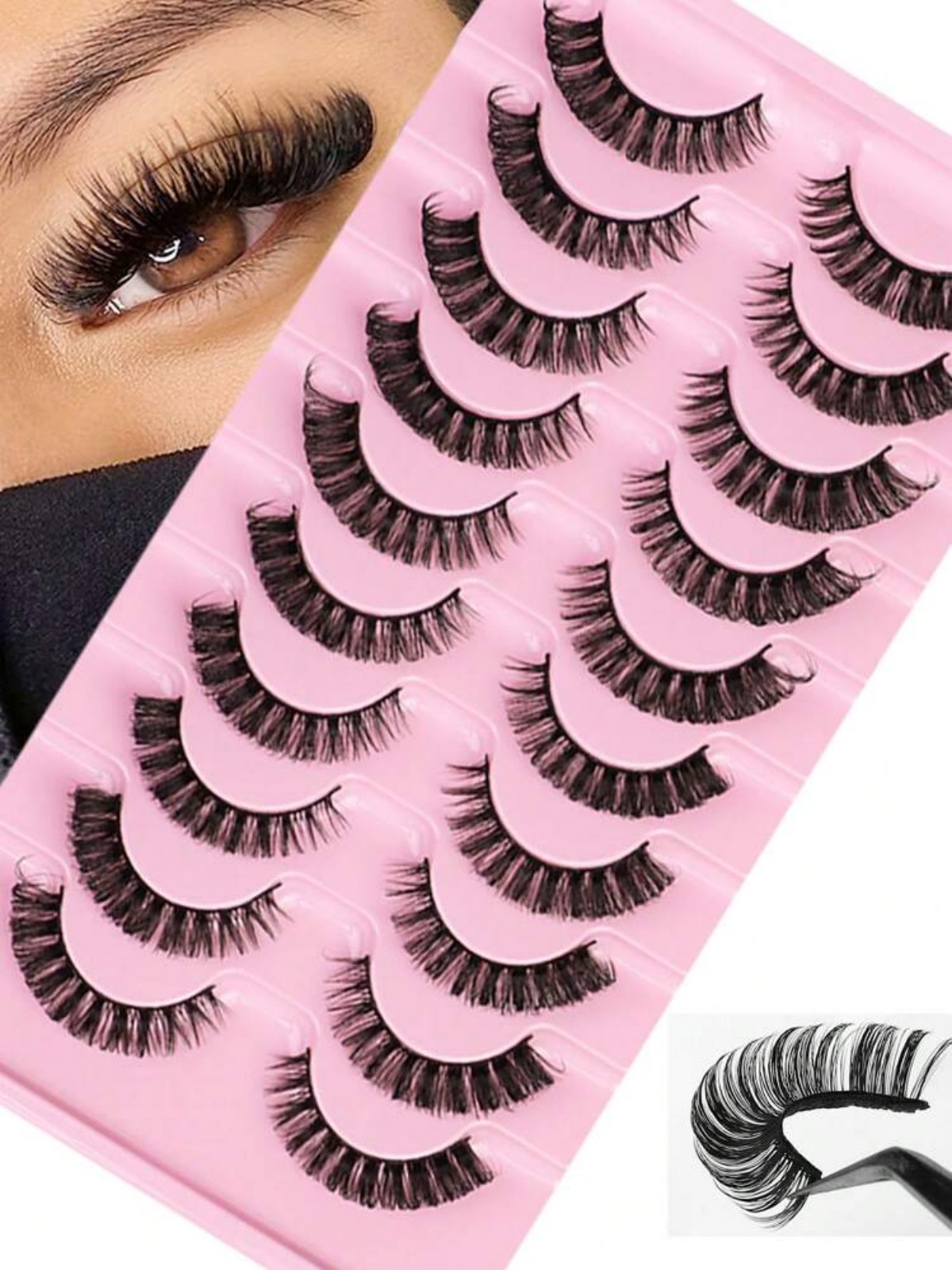 Russian Striped False Eyelashe - Beauty Makeup Design review and price