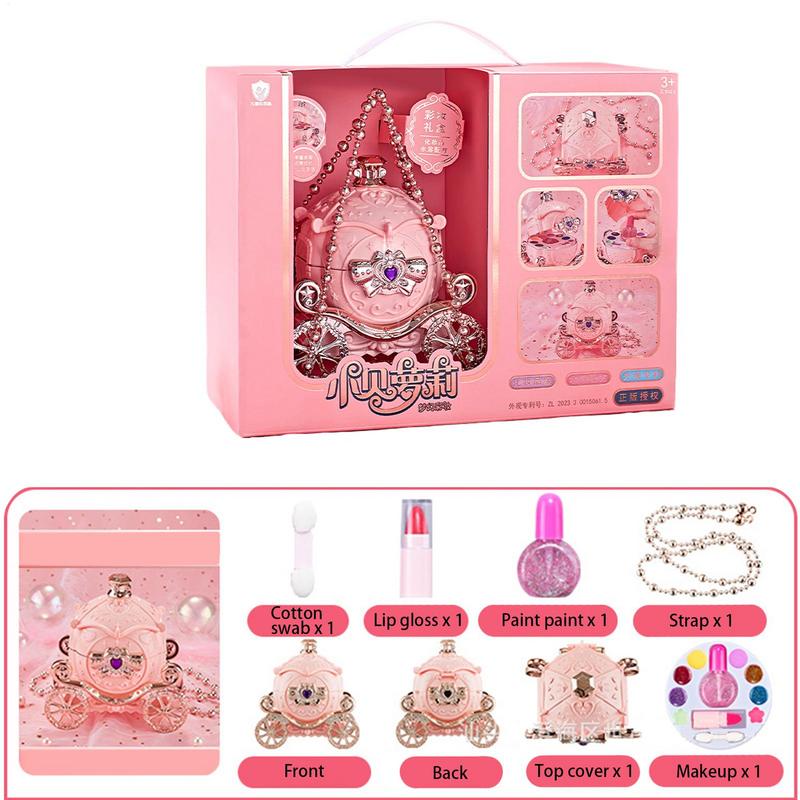 Girls Makeup Set Pink Carriage - Beauty Real Makeup review and price