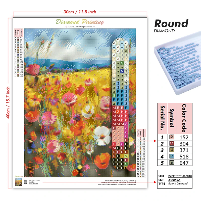 Diamond Painting Featuring a B - Beauty Makeup Design review and price