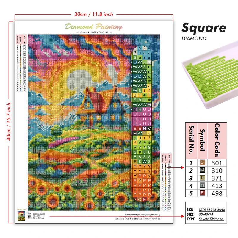 Diamond Painting Featuring a B - Beauty Makeup Design review and price
