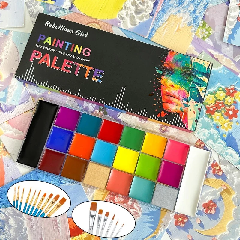 20 Colors Children's Adult Pai - Huda Beauty Makeup Brush Set review and price