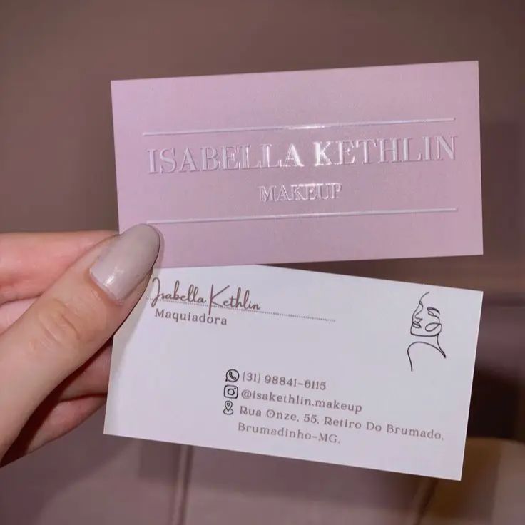 Custom Spot UV Business Cards  - Beauty Makeup Design review and price