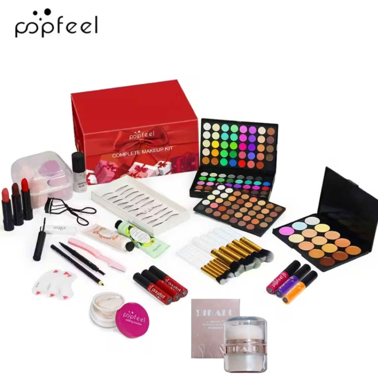 POPFEEL All-in-One Full Face M - Huda Beauty Makeup Brush Set review and price