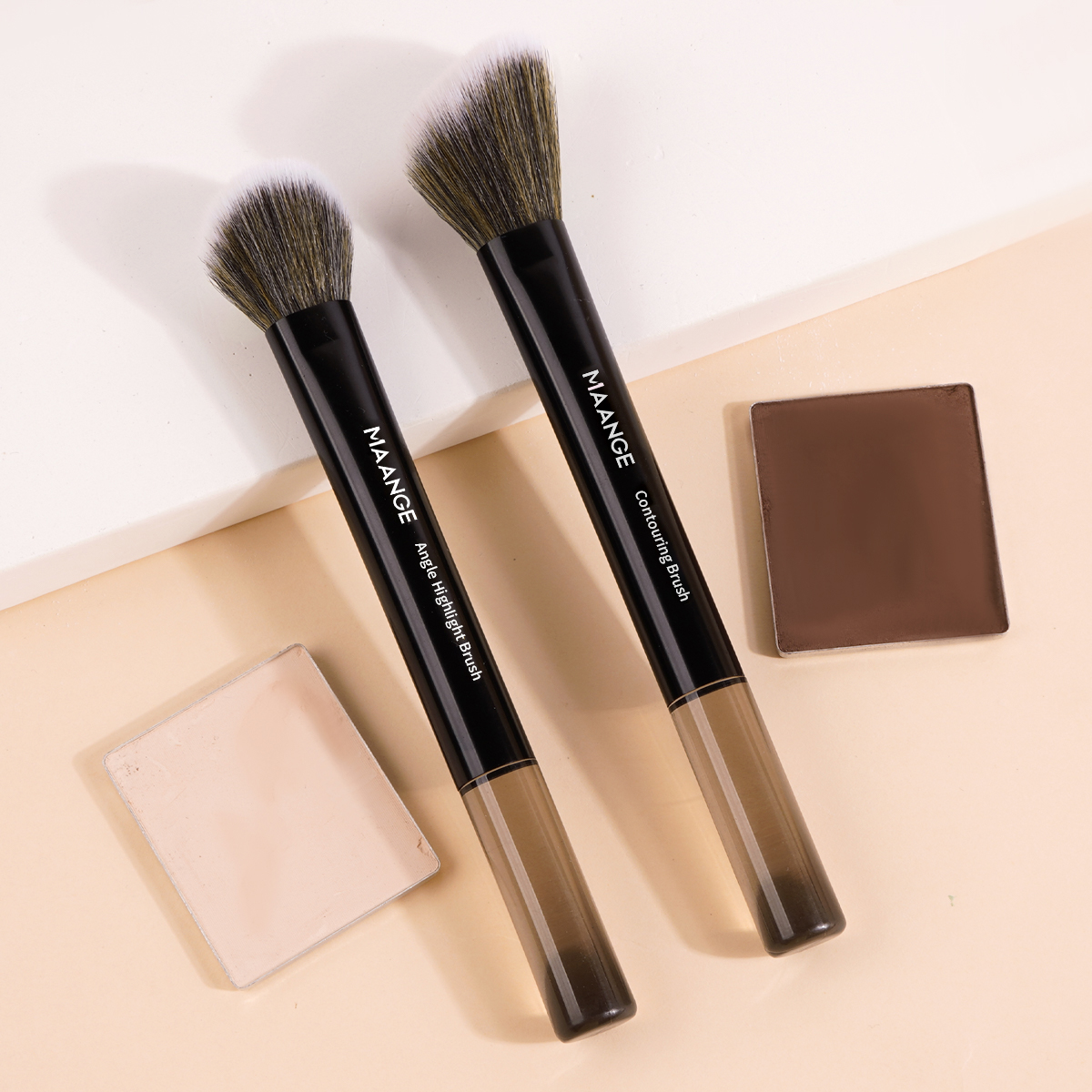 MAANGE Makeup Brushes Set 2pcs - Huda Beauty Makeup Brush Set review and price