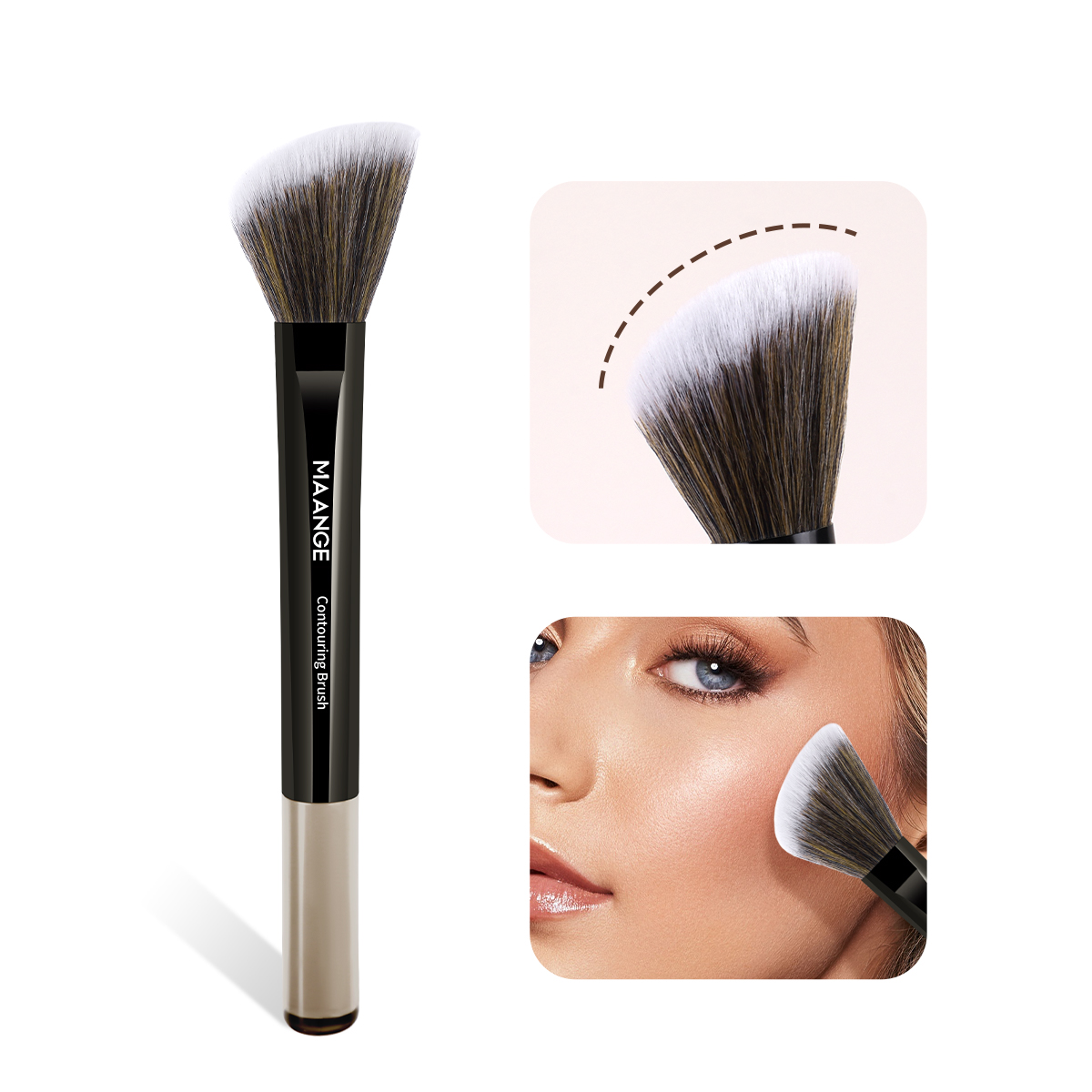 MAANGE Makeup Brushes Set 2pcs - Huda Beauty Makeup Brush Set review and price