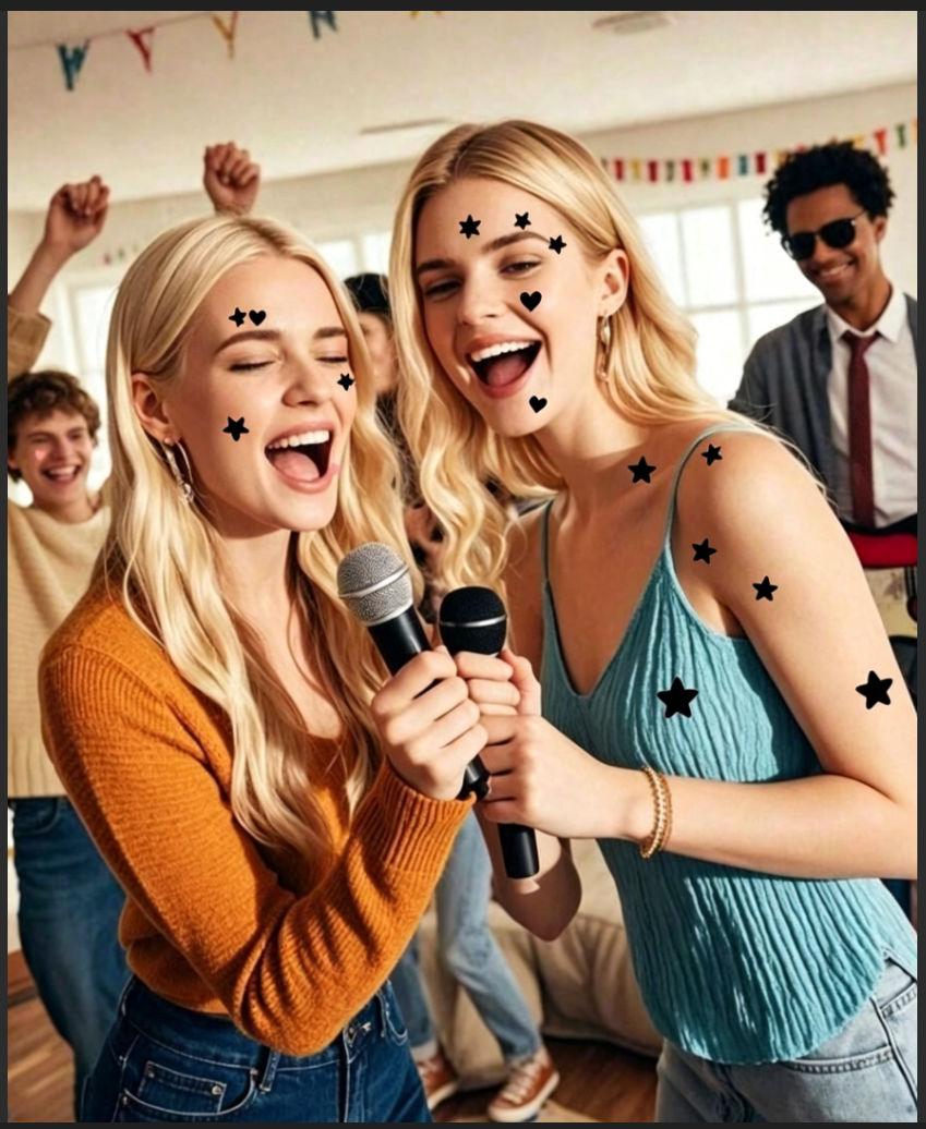 51Pcs Star Heart Face Stickers - Beauty Makeup Design review and price