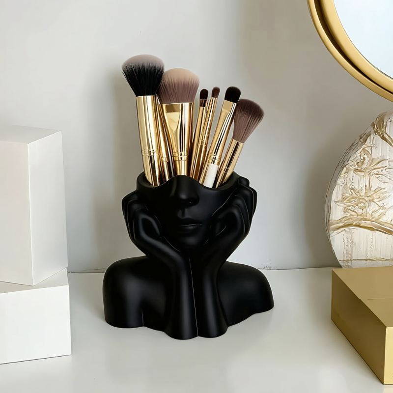 Face Shape Makeup Brush Holder - Beauty Makeup Design review and price