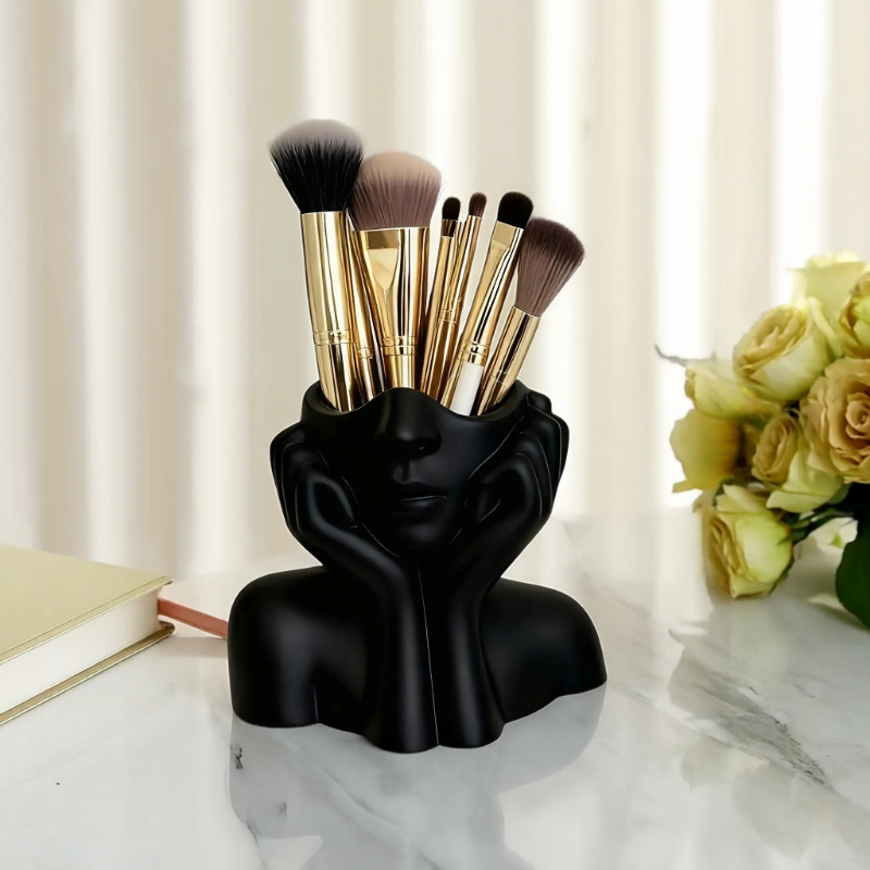 Face Shape Makeup Brush Holder - Beauty Makeup Design review and price
