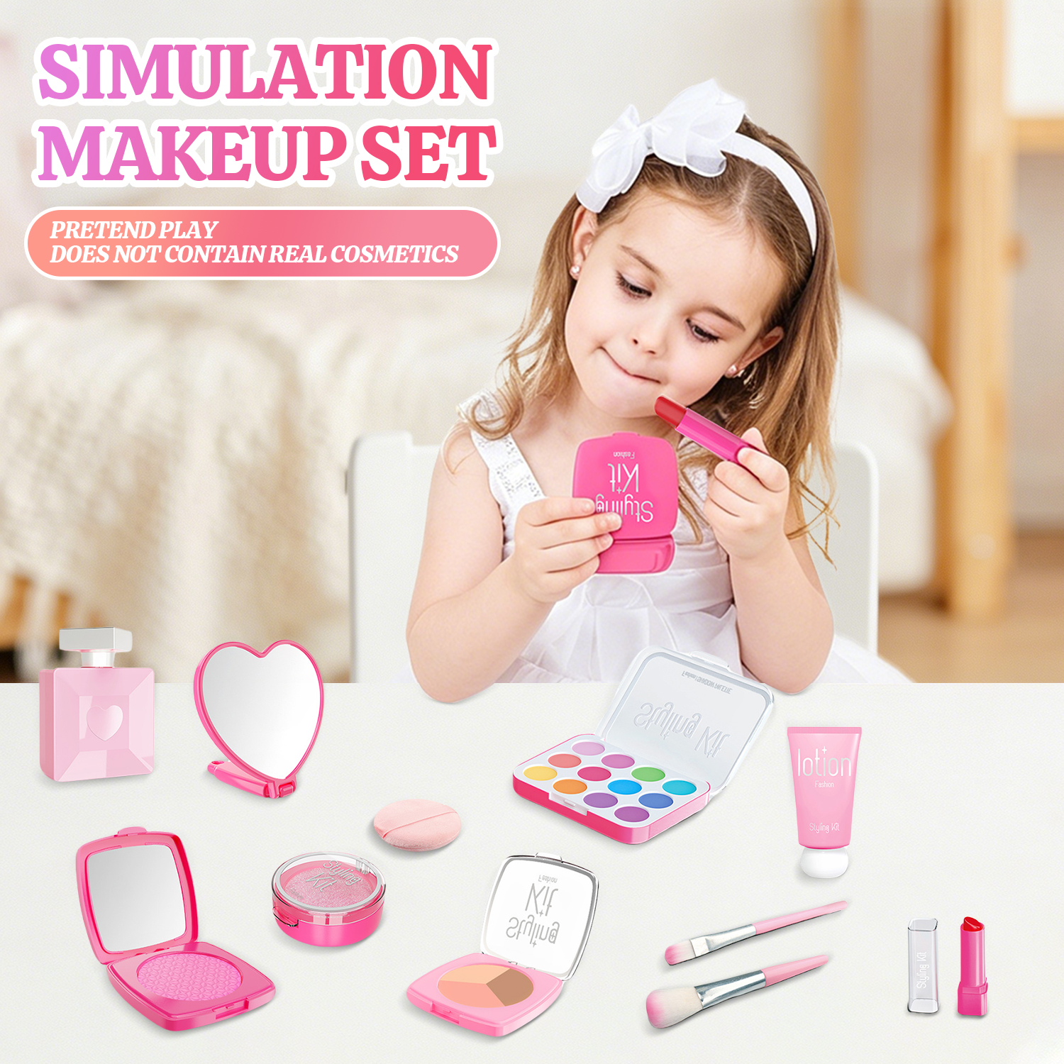 Girl's Makeup Toy Set Simulate - Beauty Real Makeup review and price
