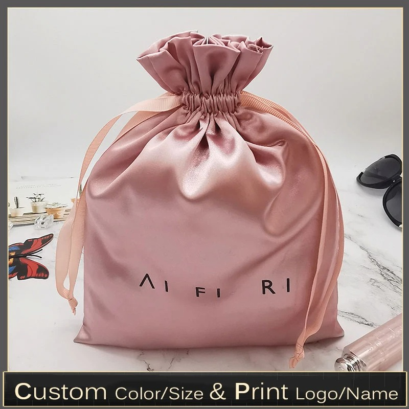 Custom Logo Satin Drawstring B - Beauty Makeup School review and price