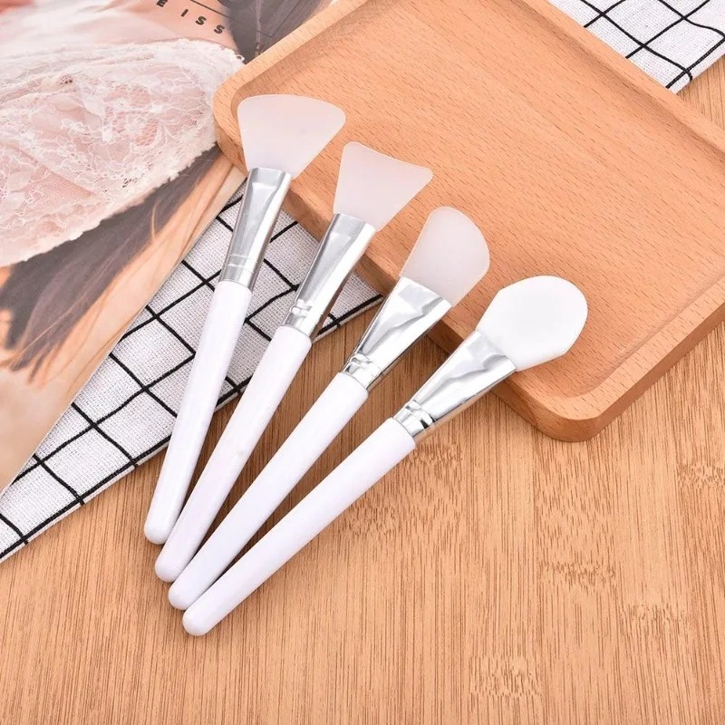 1/4Pcs Silicone Face Mask Brus - Huda Beauty Makeup Brush Set review and price